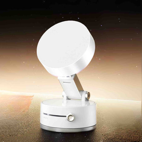 support téléphone magnétique en coloris blanc, design épuré pour bureau ou voiture