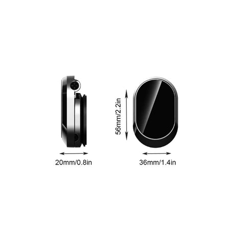 support magnétique pour téléphone voiture avec affichage des dimensions