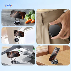 support téléphone magnétique multi-usage, convient pour voiture, bureau et table de nuit
