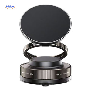 support téléphone magnétique coloris noir mat, finition élégante pour un usage quotidien discret