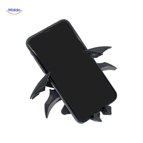 support téléphone magnétique pour voiture fixé sur le tableau de bord, vue en situation
