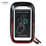 support téléphone moto utilisable avec écran tactile, doigt sur l'écran