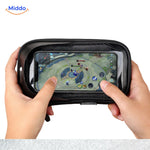 support téléphone moto avec protection étanche intégrale, résistant aux intempéries