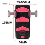 aperçu des dimensions du support téléphone vélo avec powerbank et klaxon intégrés