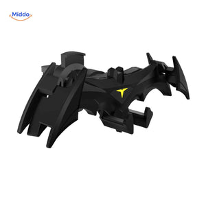 support téléphone voiture style bat au design noir élégant, rotatif à 360 degrés