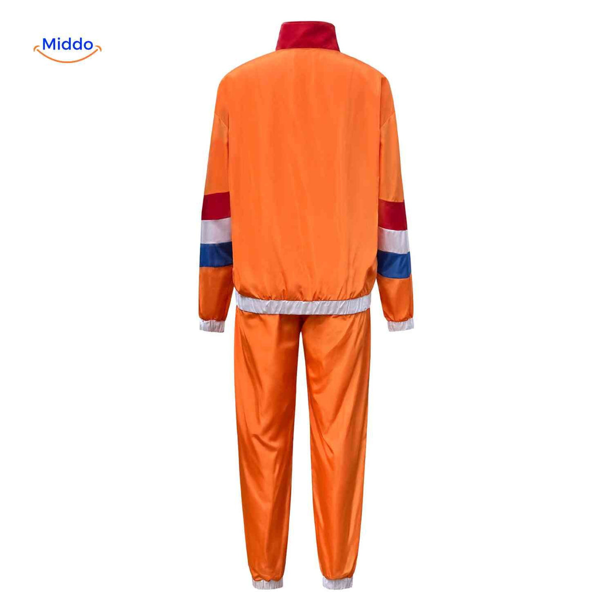 set survêtement 2 pièces casual sportif rétro 80s, respirant et confortable unisexe