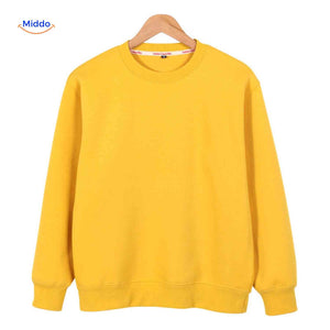 sweat casual sans capuche, style épuré pour un usage quotidien