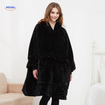 sweat chauffant noir coupe élégante et ajustée, style urbain et confortable
