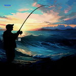 Tacklebox Calendrier de l'Avent Poissons Silhouette au Coucher du Soleil www.middo.nl