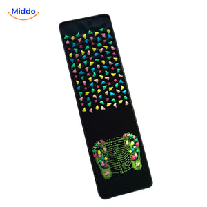 activation des points d'acupression sur le tapis pour stimuler et revitaliser les pieds