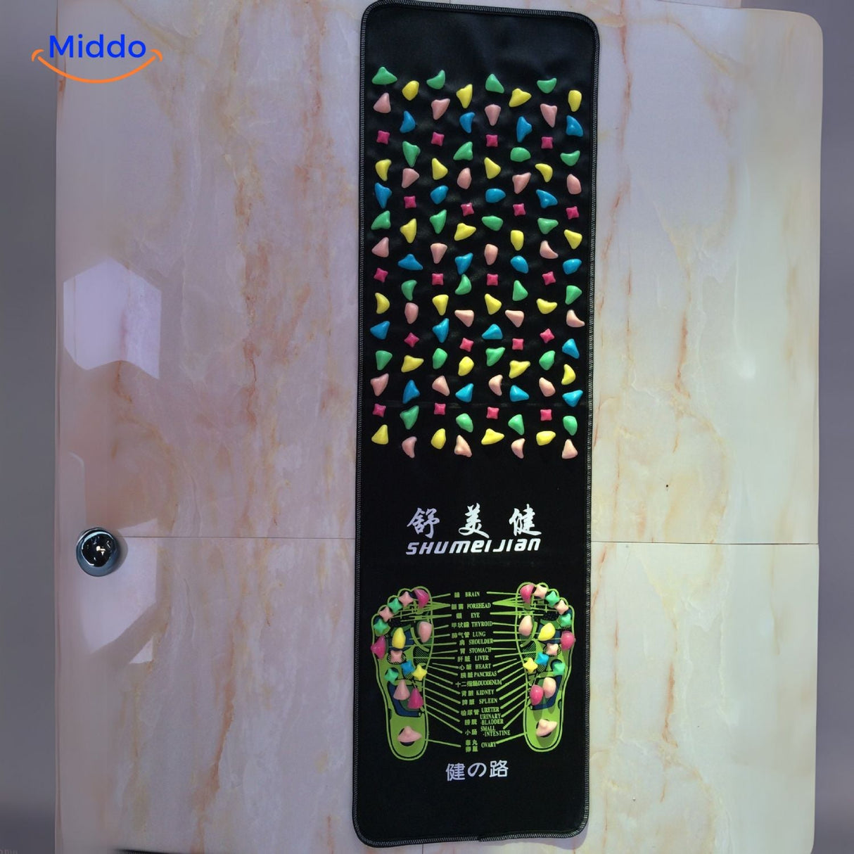 tapis d'acupression activant les zones de santé naturelles pour les pieds