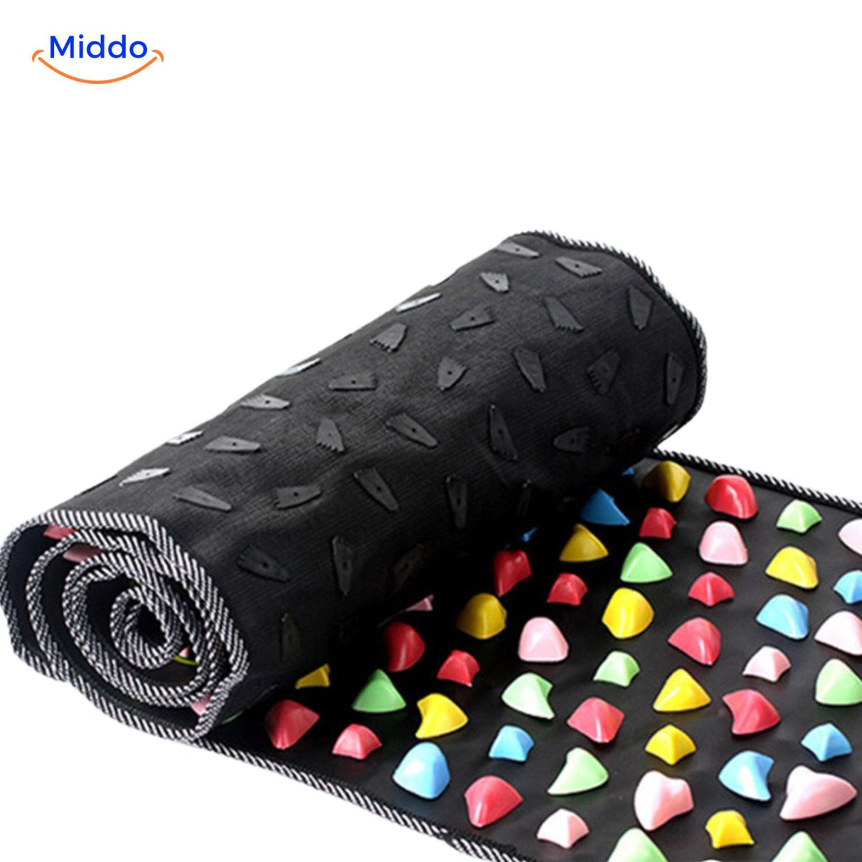 tapis d'acupression combinant plusieurs zones de réflexologie pour les pieds