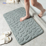 tapis de bain antidérapant absorbant coloris gris