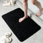 tapis de bain antidérapant absorbant coloris noir