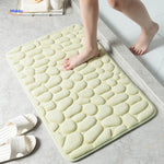 tapis de bain antidérapant absorbant coloris vert clair