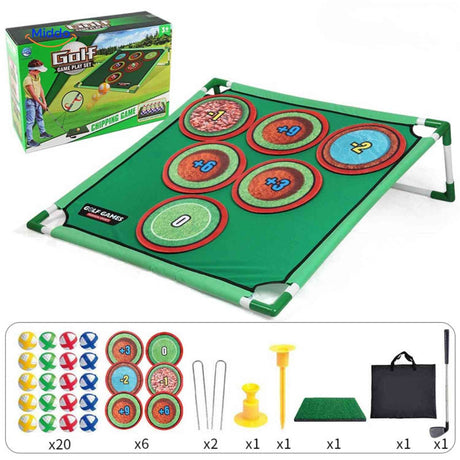 jeu de chipping golf avec anneaux de score en plusieurs points