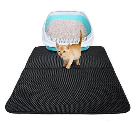 tapis de litière de qualité qui capte les granulés autour de la caisse pour un sol propre