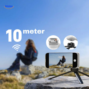 télécommande sans fil bluetooth avec une portée jusqu'à 10 mètres pour déclencher à distance