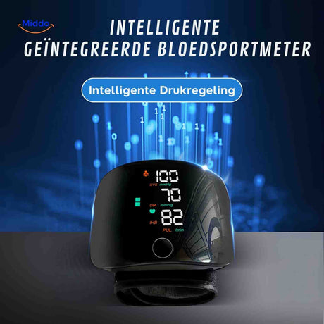 tensiomètre de poignet avec régulation de pression intelligente pour une mesure précise