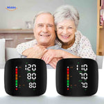 tensiomètre de poignet adapté aux seniors avec mesure du rythme cardiaque