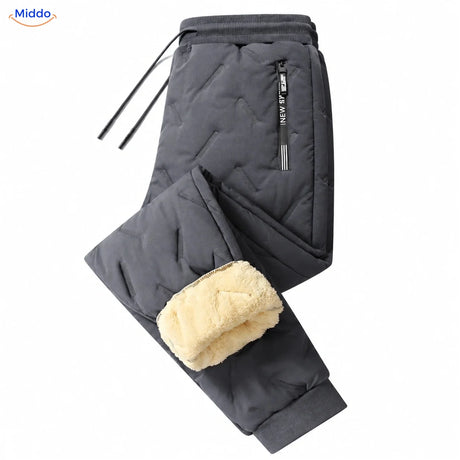 Pantalon d’hiver Thermoflex gris avec bord-côte