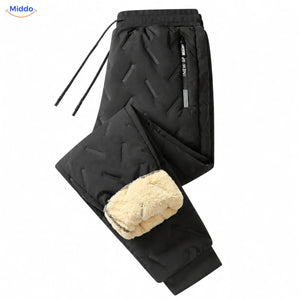 Pantalon d’hiver Thermoflex noir avec bord-côte
