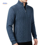 thermoknit vest heren zijkant close up blauw www.middo.nl