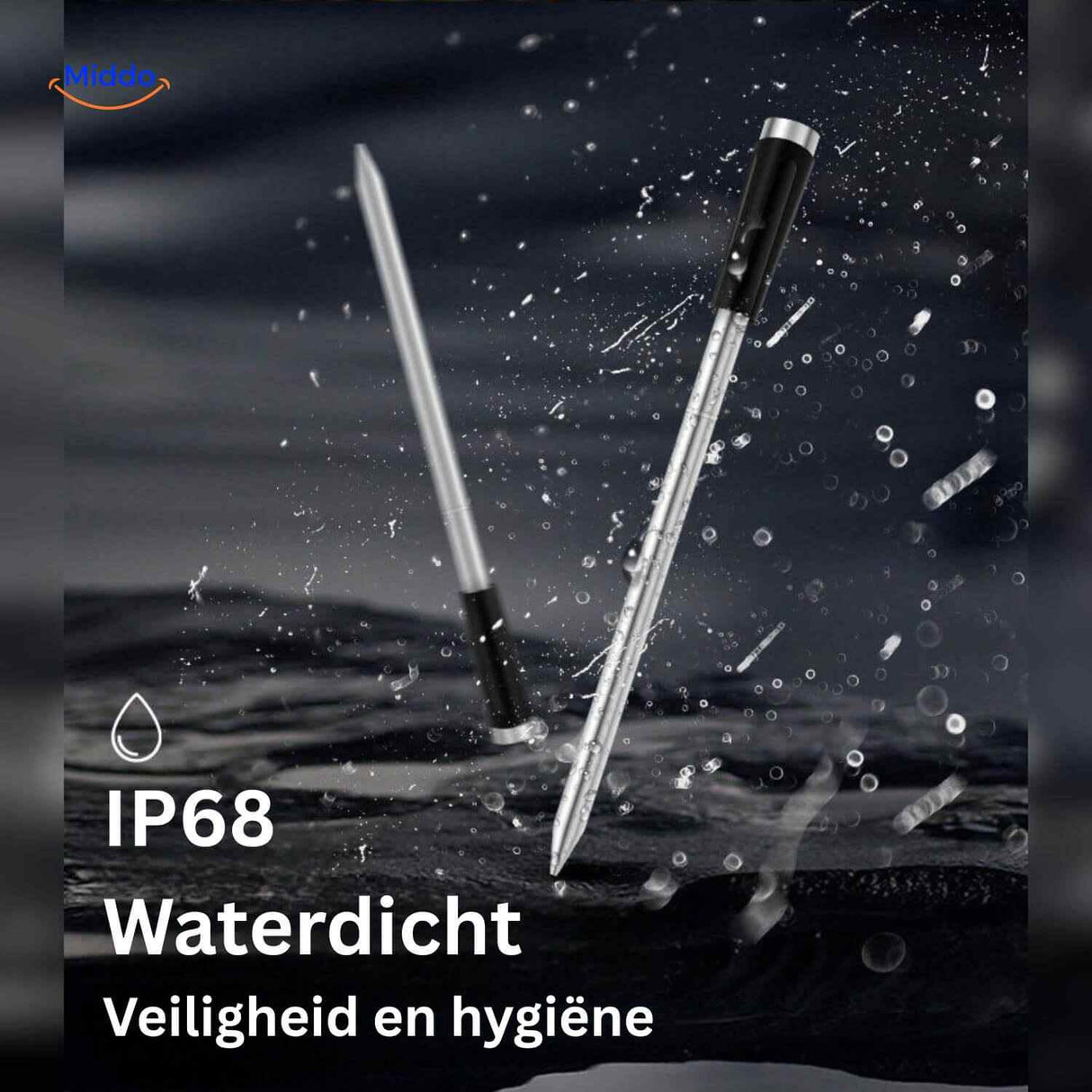 thermomètre à viande étanche avec certification IP68 pour une utilisation en toute sécurité
