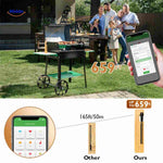 thermomètre à viande sans fil longue portée pour griller avec contrôle via application