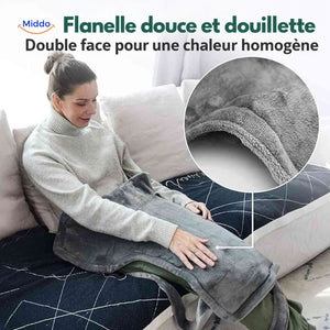 Flanelle douce double face de l’écharpe chauffante Thermowrap.
