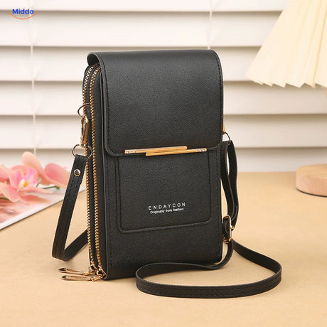 Sac bandoulière téléphone TouchScreenGo, noir