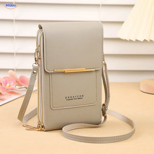 Sac bandoulière téléphone TouchScreenGo, gris