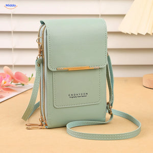 Sac bandoulière téléphone TouchScreenGo, vert