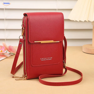 Sac bandoulière téléphone TouchScreenGo, rouge