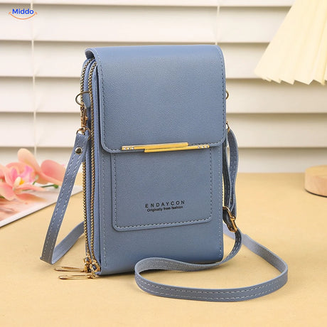 Sac bandoulière téléphone TouchScreenGo, bleu