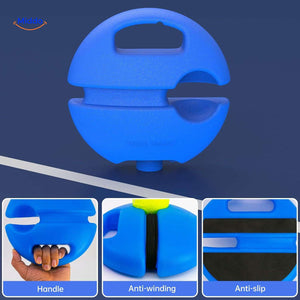 trainer tennis antidérapant avec poignée ergonomique et câble anti-vrille pour une utilisation confortable
