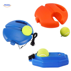 trainer tennis avec balle à rebond permettant l'exercice en solo sans adversaire ni mur
