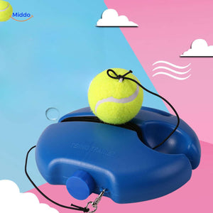 trainer tennis avec corde et balle de rebond pour un entraînement aux frappes en toute autonomie