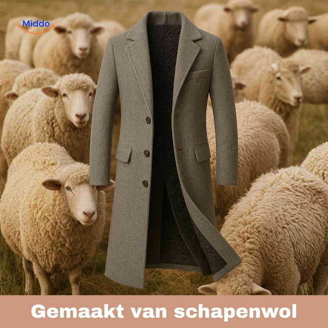 trench en laine gris pour homme, coupe classique style héritage britannique matelassé