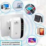WiFi-repeater met universele compatibiliteit voor diverse apparaten