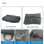 vacubag tas voor en na compressie met handgreep en luchtventiel www.middo.nl