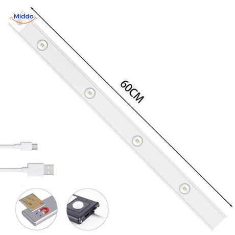 veilleuse LED USB avec détecteur de mouvement, format 30 cm, idéale pour petits espaces