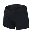 Vue de face du sous-short de vélo noir
