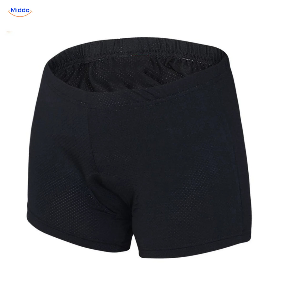 Vue de face du sous-short de vélo noir