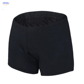 Vue de face du sous-short de vélo noir