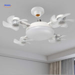 installation simple de la lampe ventilateur LED avec plusieurs pales de ventilation