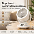 face avant du ventilateur silencieux avec les commandes de vitesse et modes
