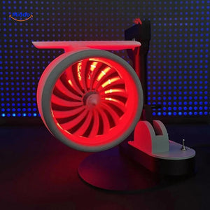 jetfan ventilateur de table fait main artisanal avec effet lumineux dans le noir
