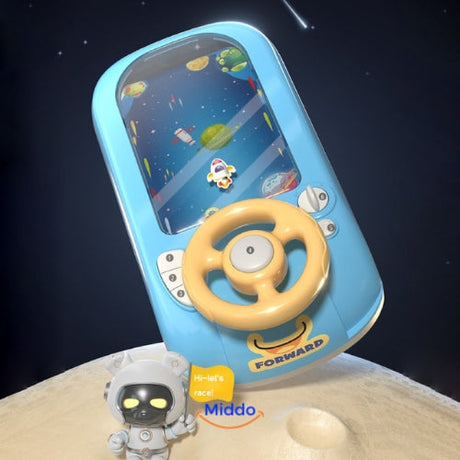 volant de jeu spatiale pour enfants avec décoration astronaute, gros plan produit